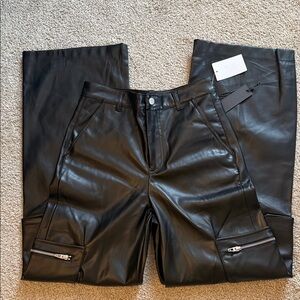 NWT Faux Leather Pants (Size 26)